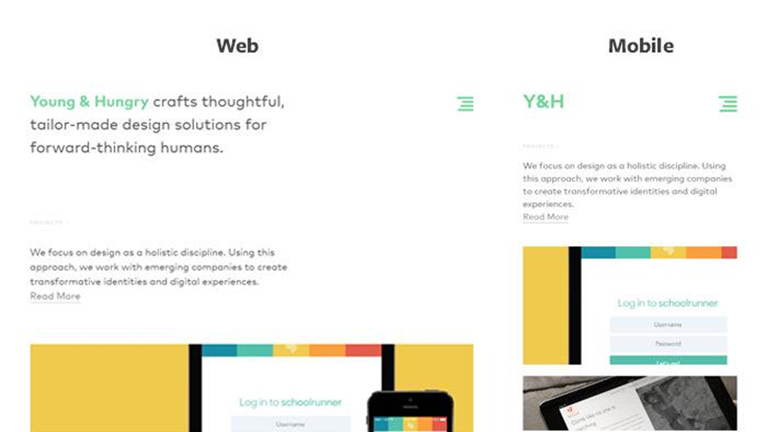 Iconification of the logo