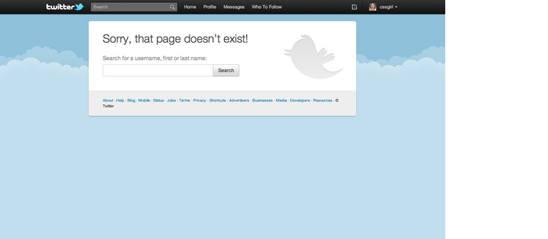 Twitter Error