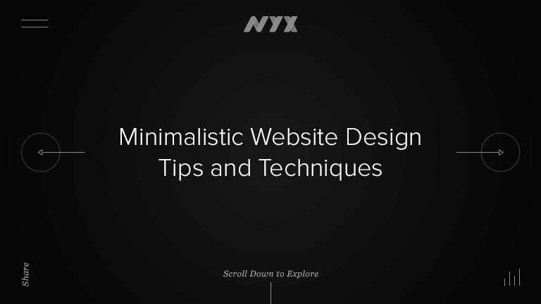 Minimalistic Website Design